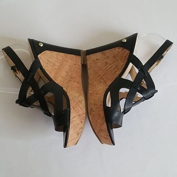 Guess Blk. Tabetha Wedge Cork Platform, NEW , 8.5m - Picture 3 of 8